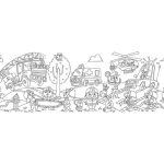 Yapışkanlı Baskılı Boyama Rulosu Can Kurtaran Temalı 30 cm. x 4 m. 9872508 - Görsel 3