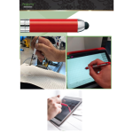 Heri Mini Kalem Kaşe ve Touch Pen Kırmızı Renk 4374 - Görsel 4