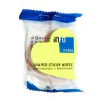 Info Notes 70 x 70 mm Parlak Renk Kalp 200 Yaprak Küp Bloknot 9582339