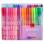 My Color Çift Taraflı Fırça Uçlu 36'lı Set