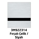 Rowmark Metalgraph Lazer Kazıma Plakası 1.6 mm Fırçalı Çelik-Siyah 120x60 Cm