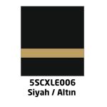 Edico Lazer İle Markalanan Alüminyum 0,5 mm Plakalar Siyah - Altın 30x60 cm