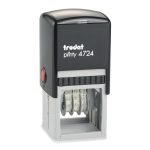 TRODAT 4724 PLAKALI TARİH DAMGASI 40x40 mm Tarih Ebatı 3 mm