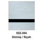 Standart Metals 1.6 mm Gümüş - Siyah 120x61 cm