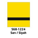 Laserlıghts 0.1 mm Sarı - Siyah 61x30 cm