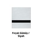 Trophy Flex Fırçalı Gümüş - Siyah 30x60 cm 0.04 mm